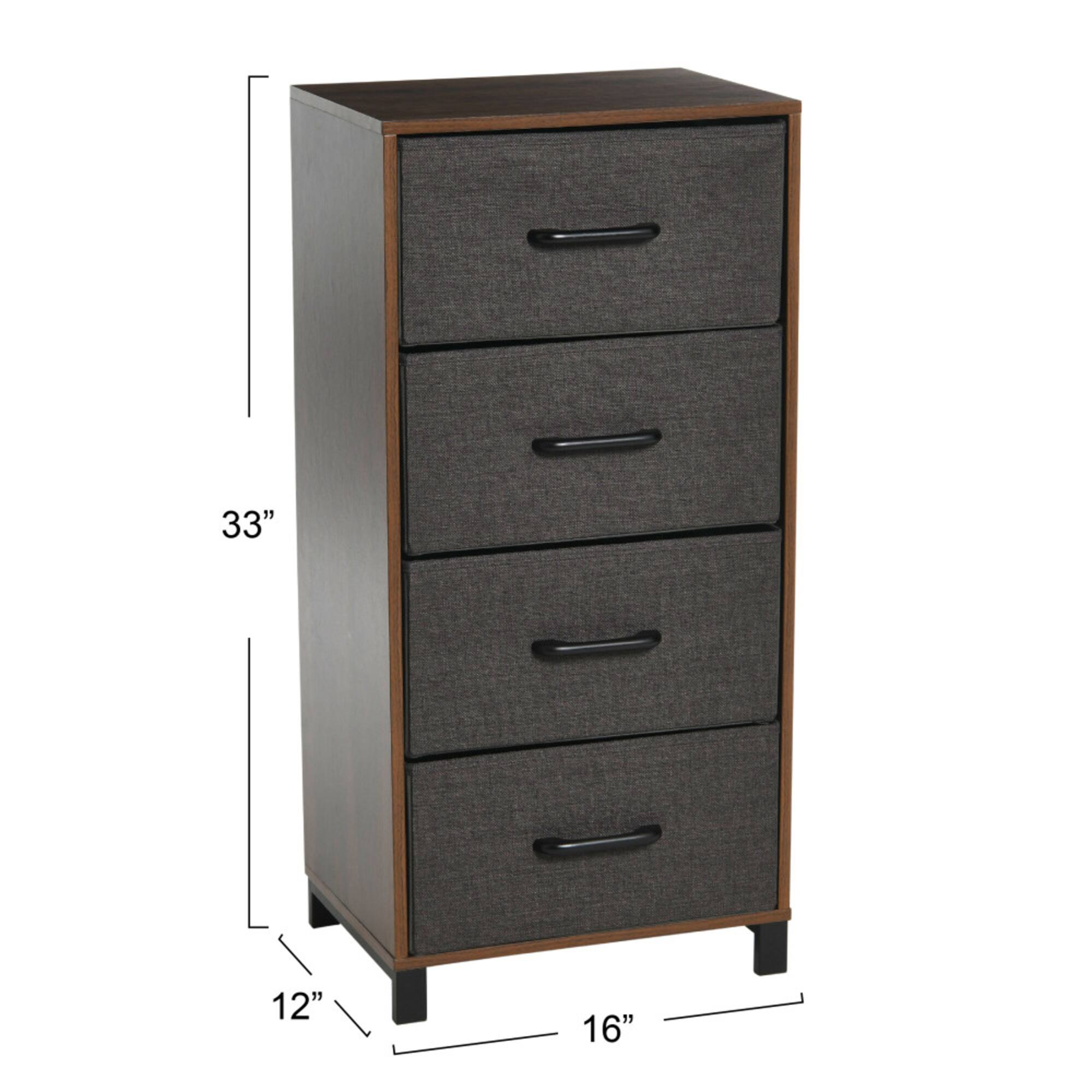 Household Essentials 33" 4-Drawer Dresser